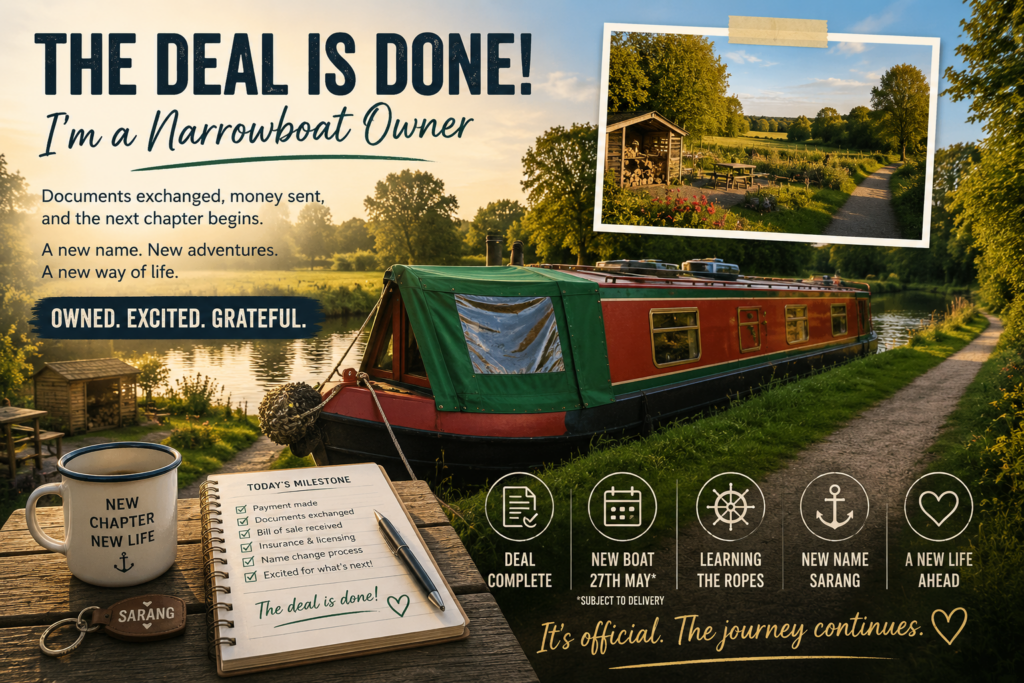 Liam-Lusk-Sarang-The Day It Became Real — Becoming a Narrowboat Owner