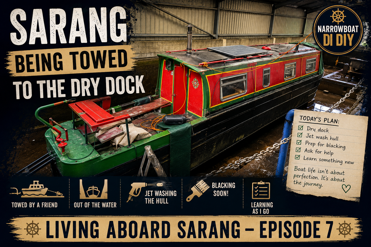 Episode 7 - Sarang Being Towed to the Dry Dock