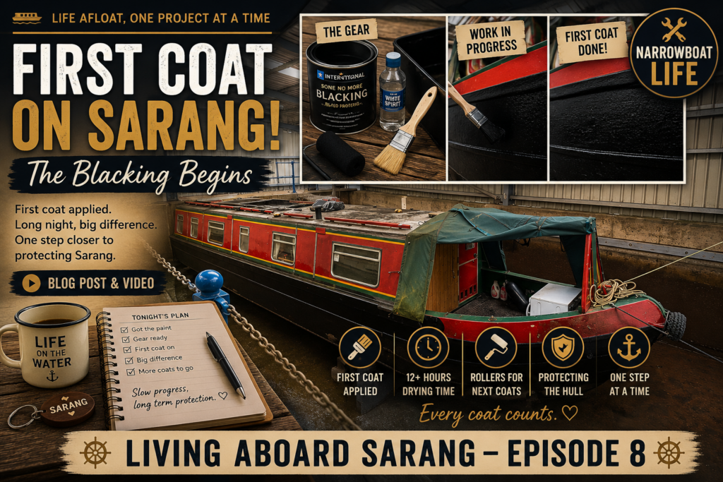 The Blacking Begins – First Coat Complete